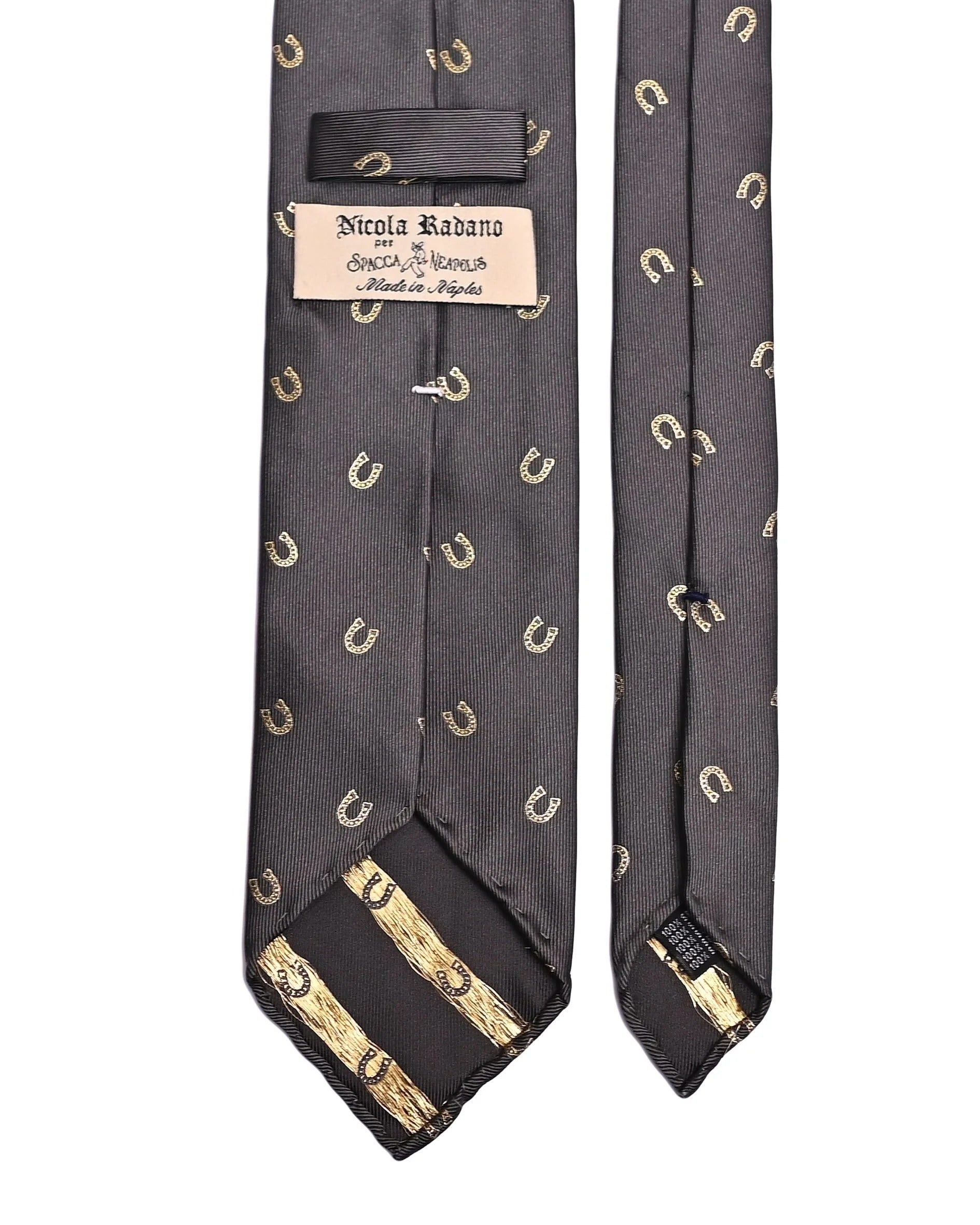 Spacca Neapolis - Ciorta Grigio Three Fold Silk Tie