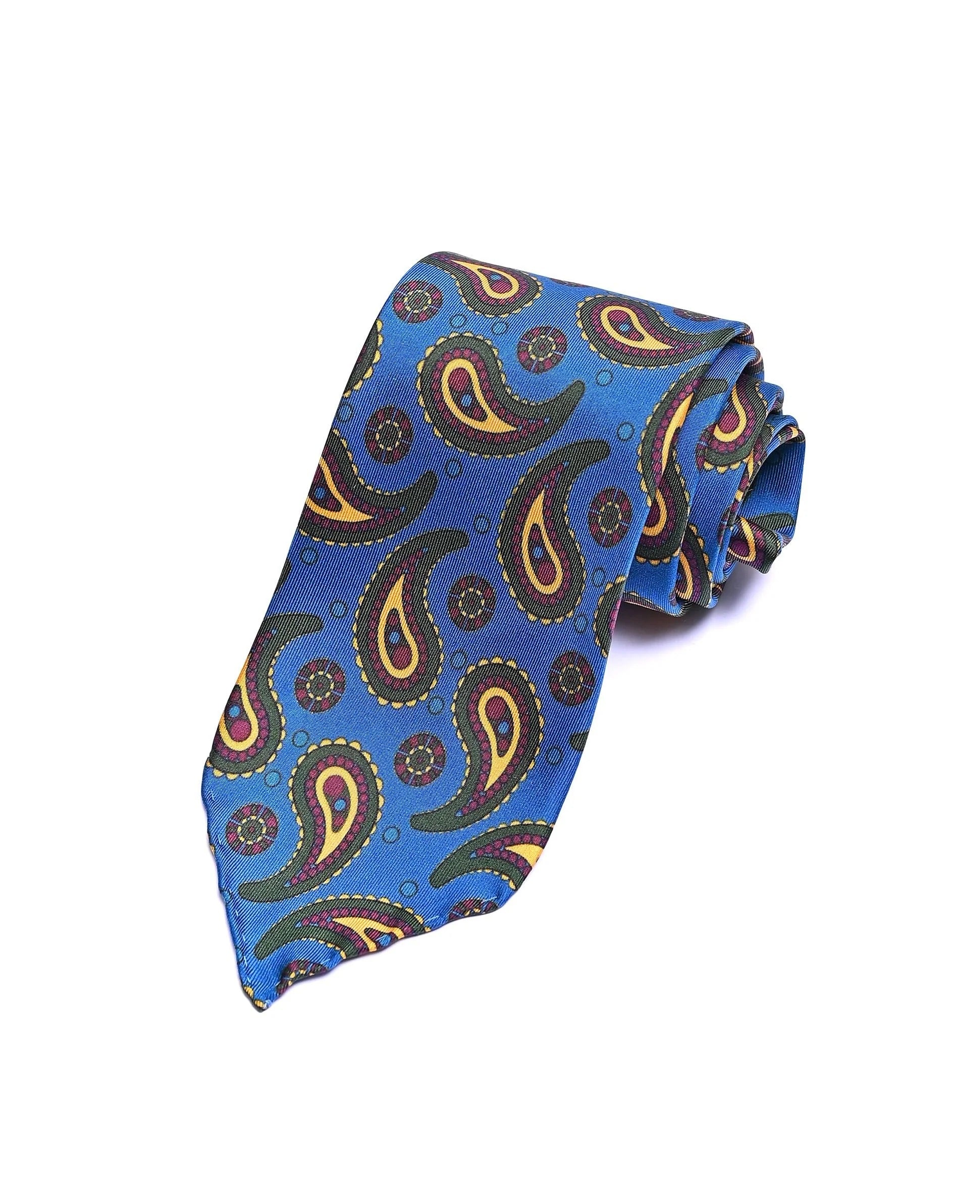 Spacca Neapolis - Fasto Three Fold Printed Silk Tie