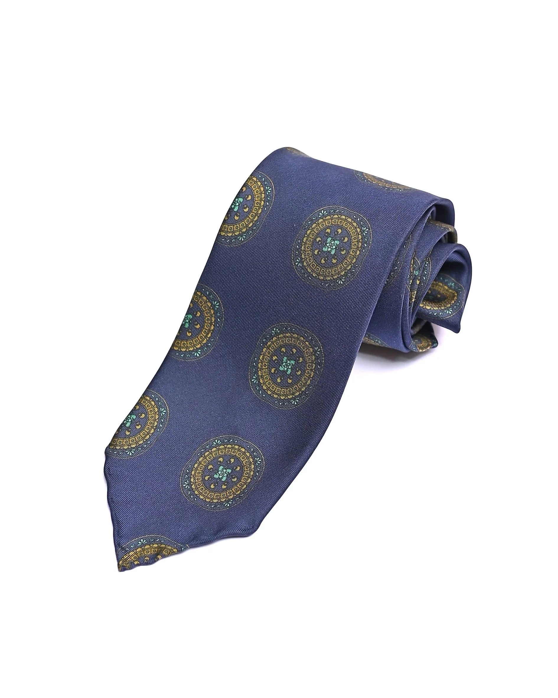 Spacca Neapolis - Fresa Three Fold Printed Silk Tie