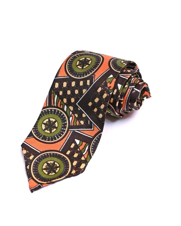Spacca Neapolis - Trib One Three Fold Printed Silk Tie