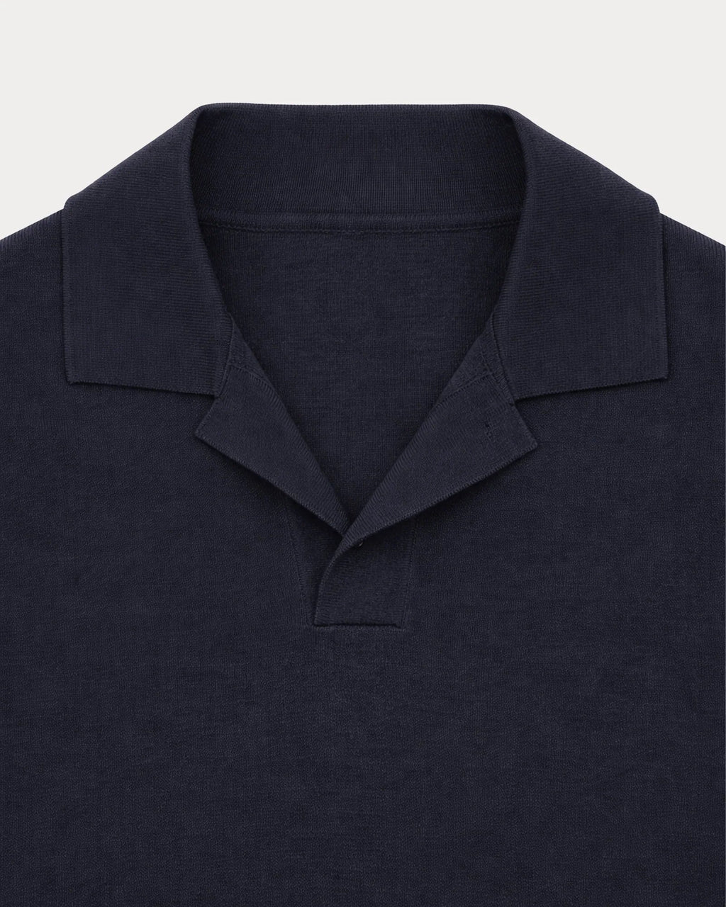 Fortela - Adrien Cotton Knit V-Neck Polo Fortela