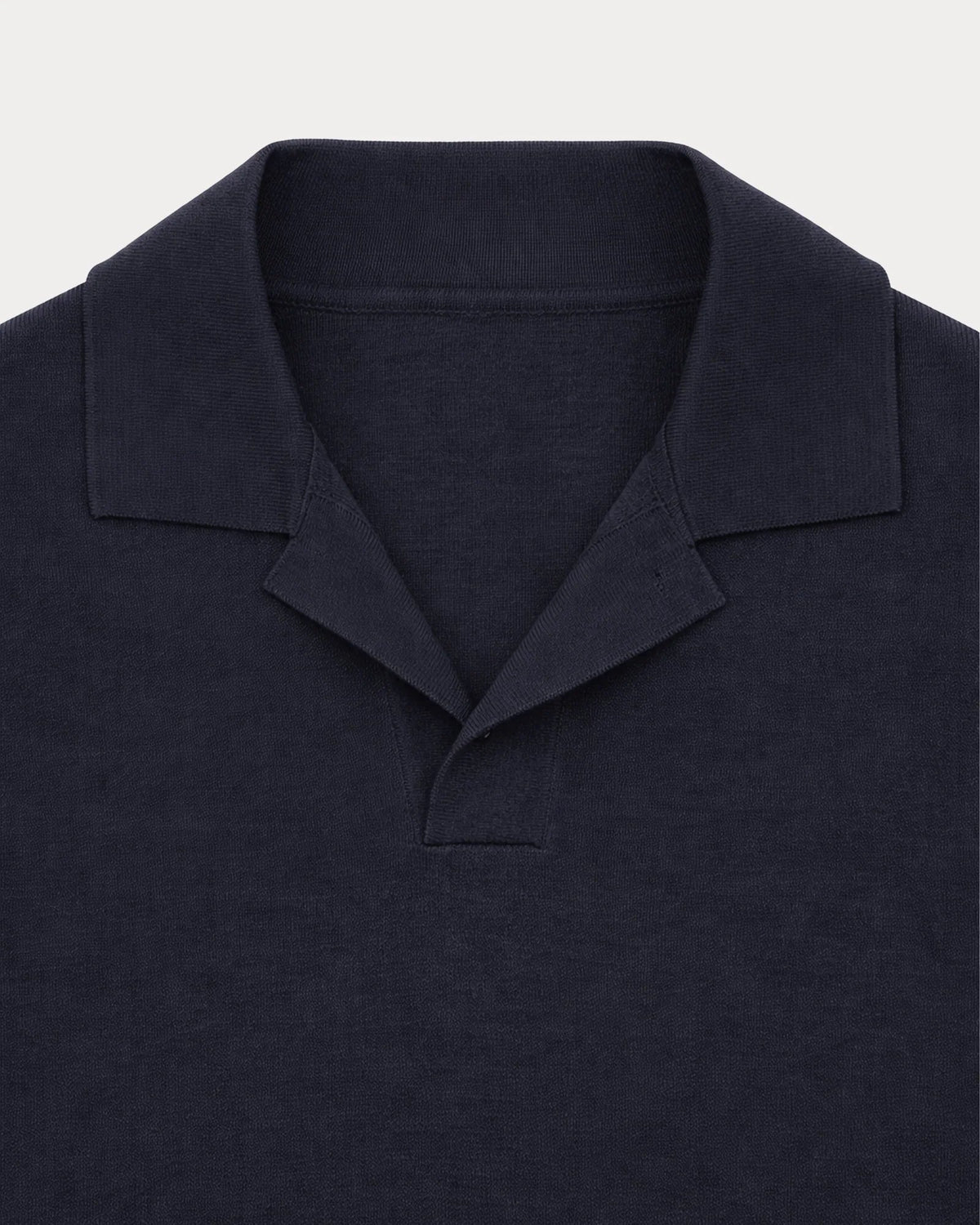 Fortela - Adrien Cotton Knit V-Neck Polo Fortela