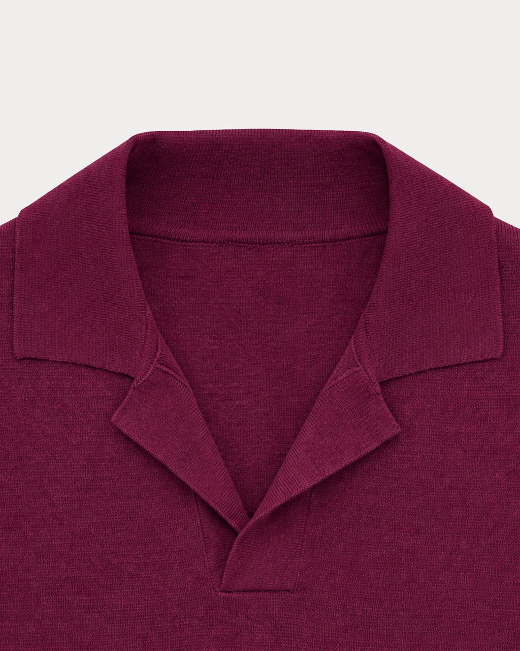 Fortela - Adrien Cotton Knit V-Neck Polo Fortela