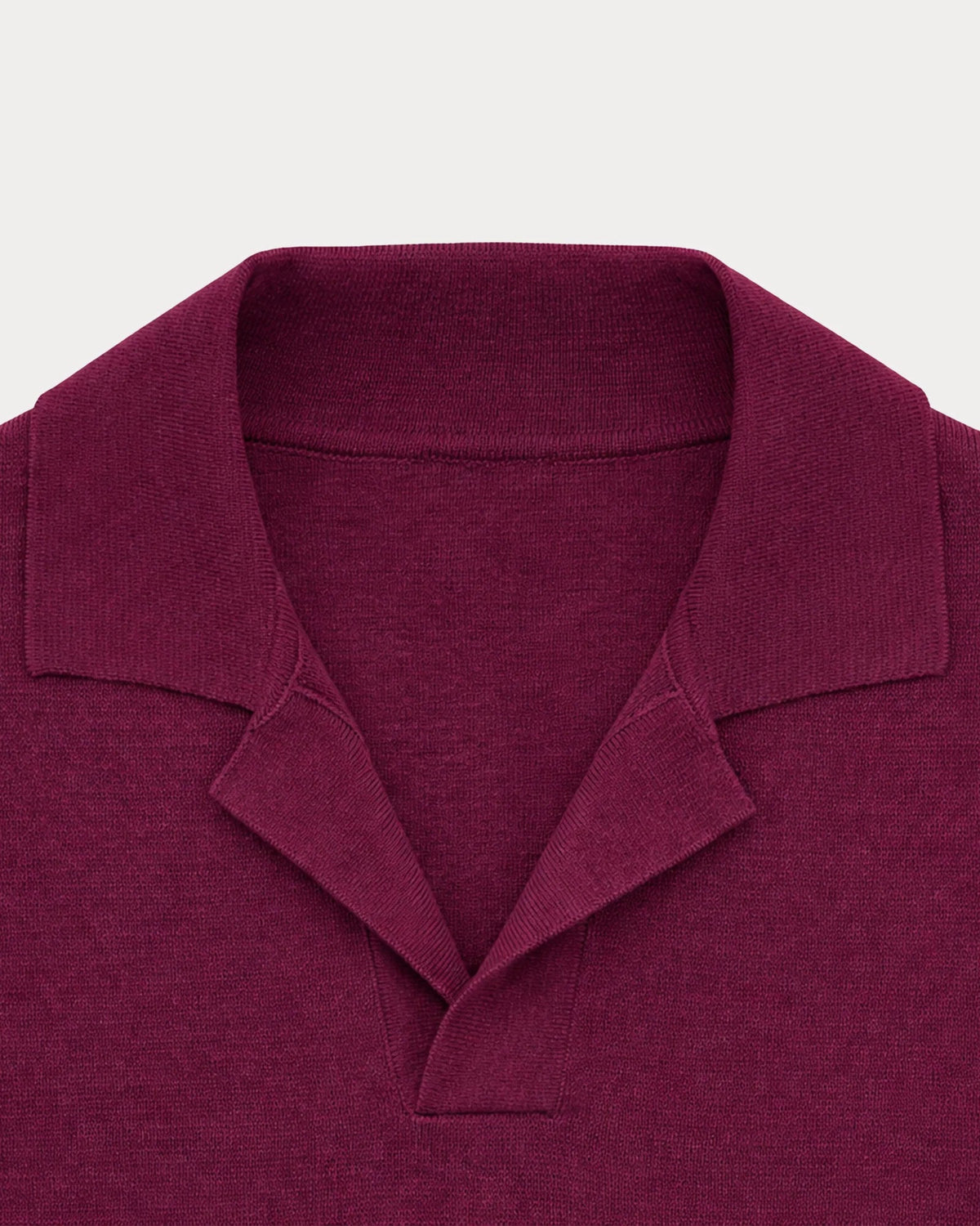 Fortela - Adrien Cotton Knit V-Neck Polo Fortela