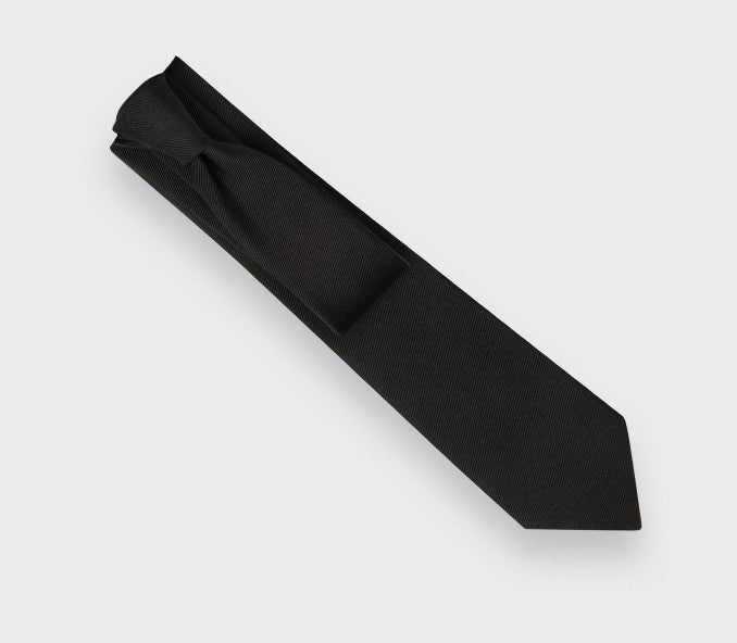 Cinabre - Black Faille Tie Cinabre