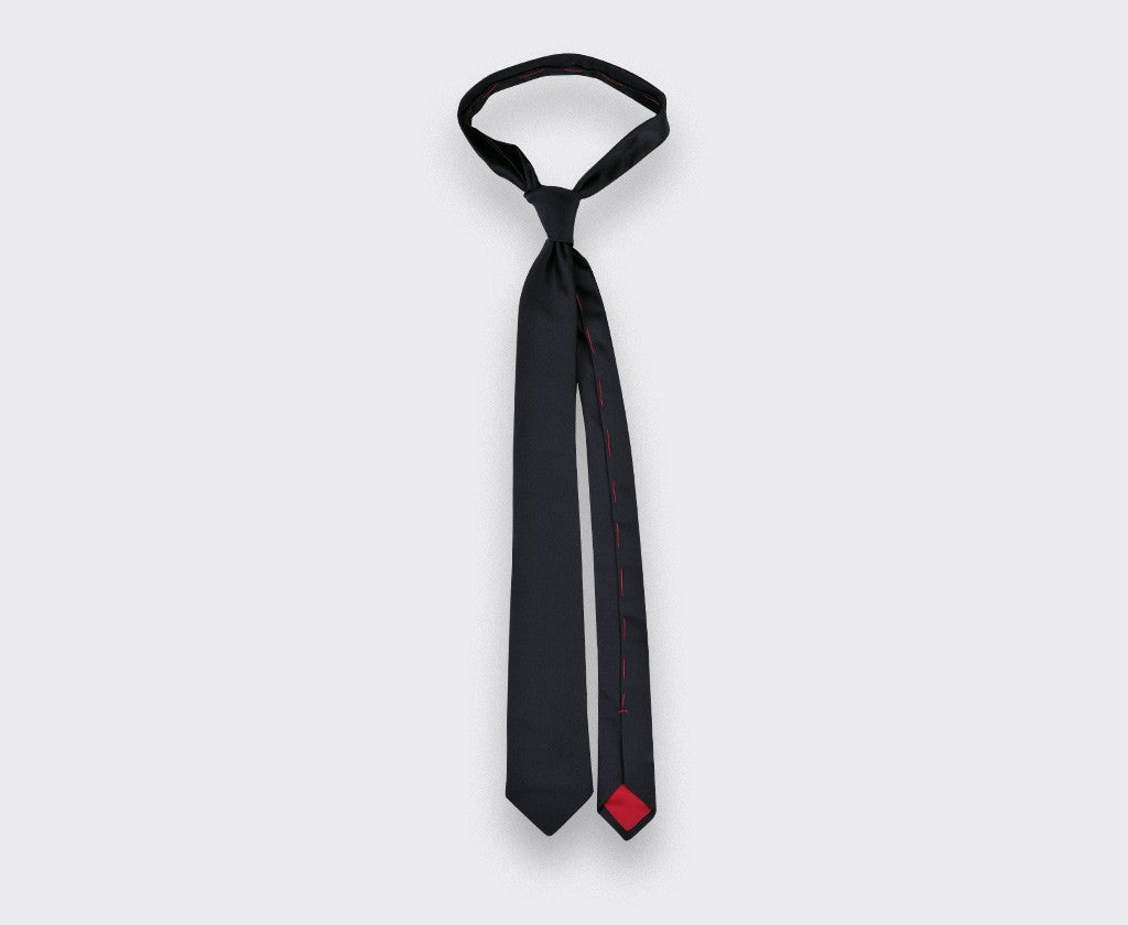Cinabre - Black Satin Tie Cinabre