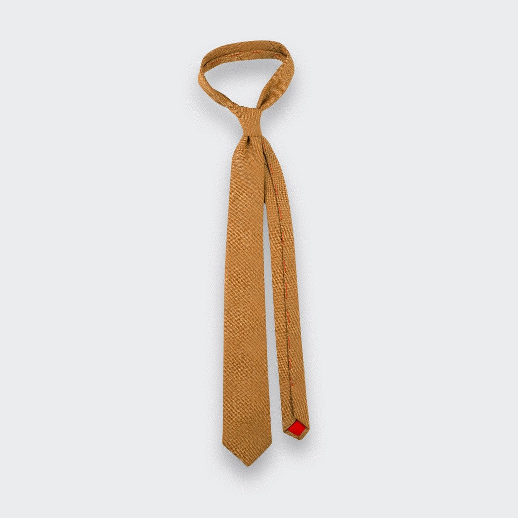 Cinabre - Mustard Mesh Tie Cinabre