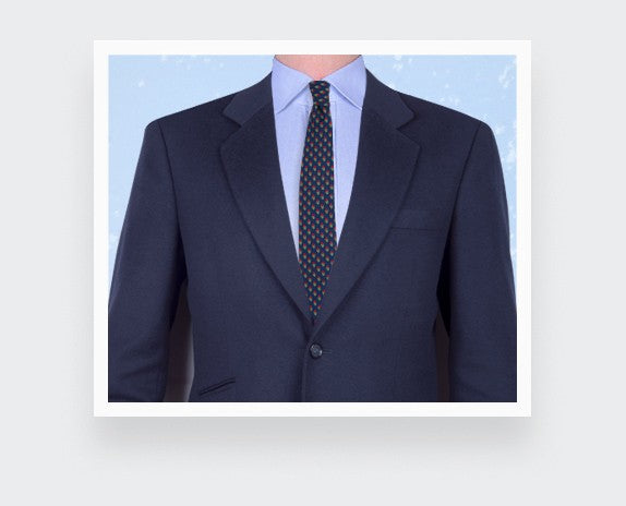 Cinabre - Navy Blue Green Grand Pan Tie Cinabre