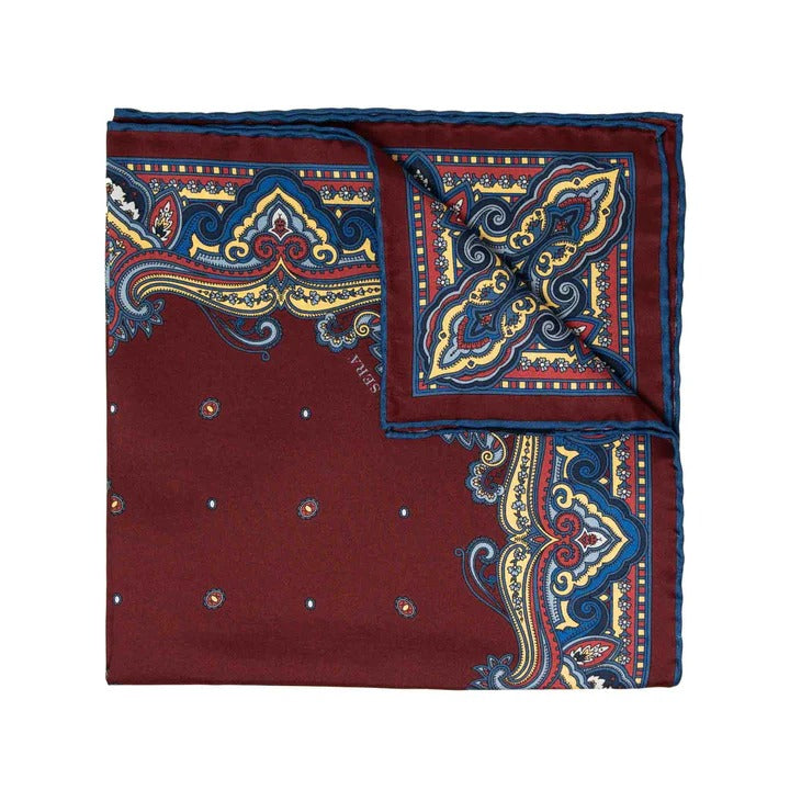 Sera Fine Silk - Rhubarb Franciacorta Pocket Square