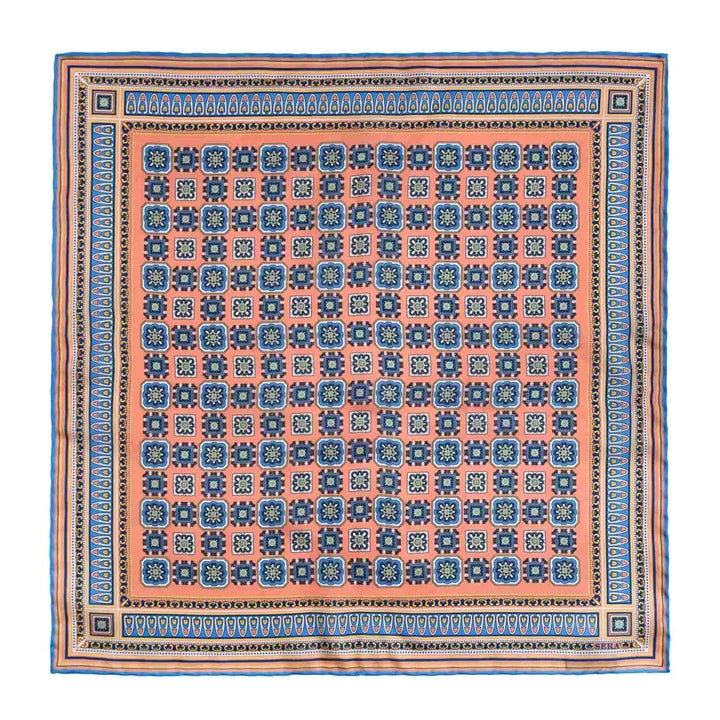 Serà Fine Silk - Como Orange Silk Pocket Square Sera Fine Silk