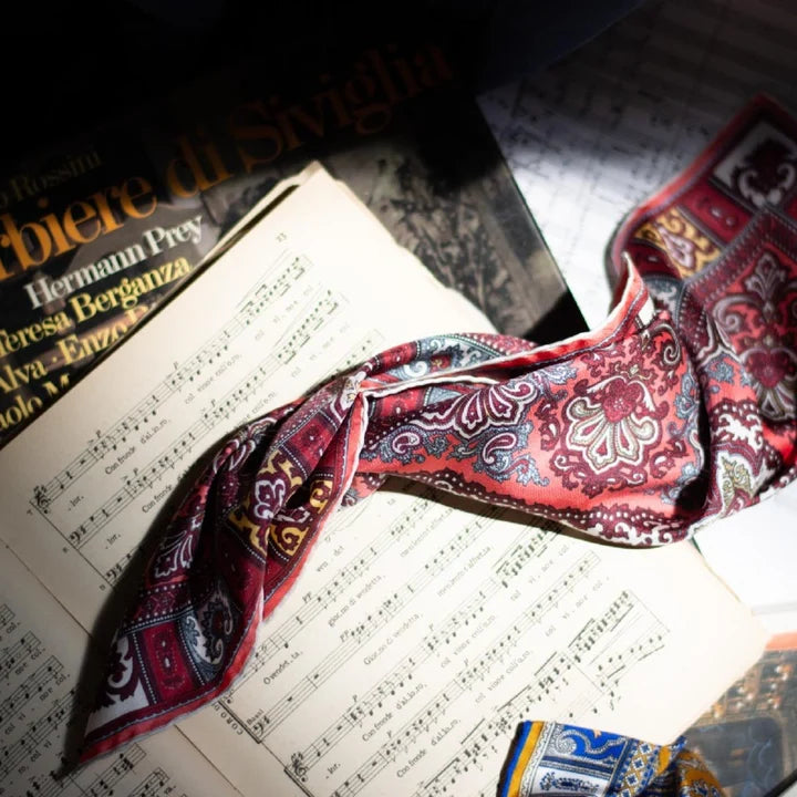 Serà Fine Silk  - Barbiere di Siviglia Silk Pocket Square Sera Fine Silk