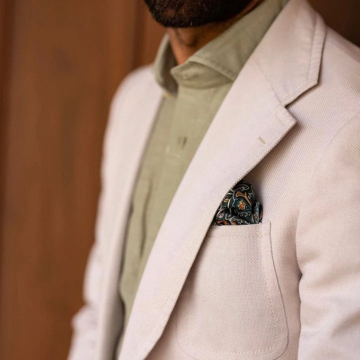 Serà Fine Silk - Monterosso Silk Pocket Square Sera Fine Silk