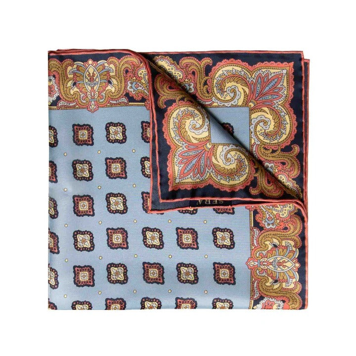 Sera Fine Silk - Cardo Pocket Square