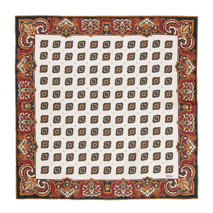 Sera Fine Silk - Bucaneve Winter Floral Silk Pocket Square