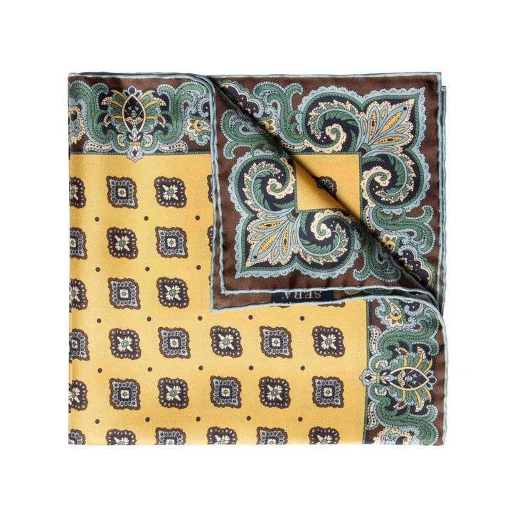 Serà Fine Silk - Calicanto Silk Pocket Square Sera Fine Silk
