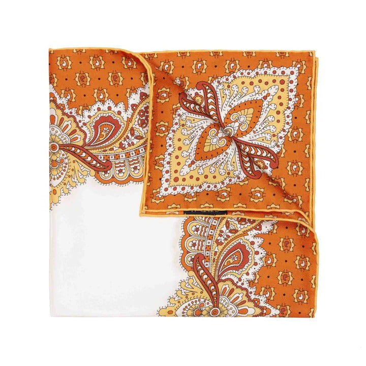 Sera Fine Silk - Fiori d'Arancio Pocket Square