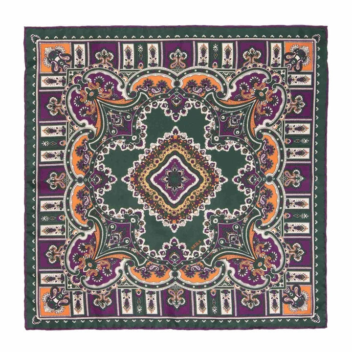 Serà Fine Silk  - Green Pepper Barolo Silk Pocket Square Sera Fine Silk