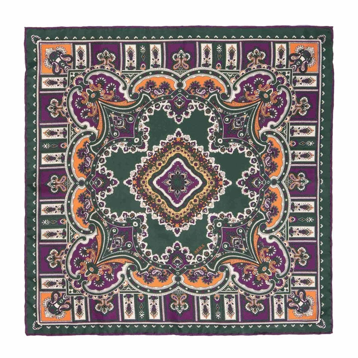 Serà Fine Silk  - Green Pepper Barolo Silk Pocket Square Sera Fine Silk
