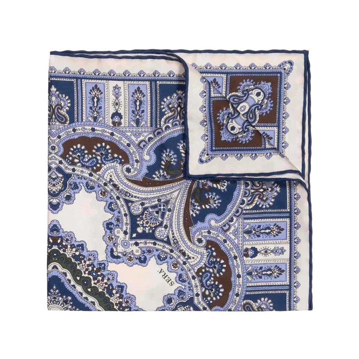 Serà Fine Silk  - Vanilla Barolo Silk Pocket Square Sera Fine Silk