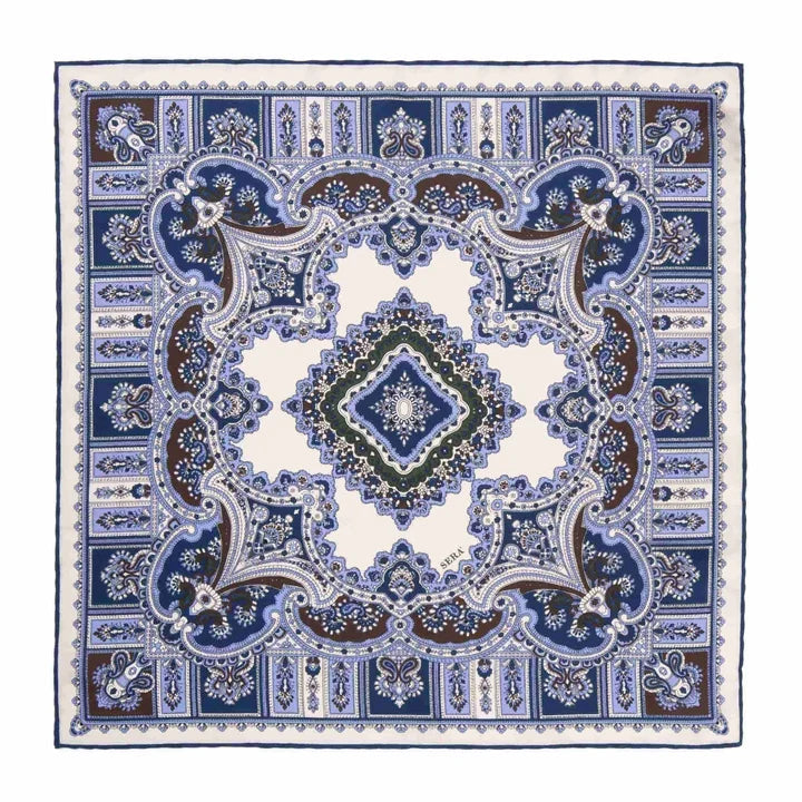 Serà Fine Silk  - Vanilla Barolo Silk Pocket Square Sera Fine Silk