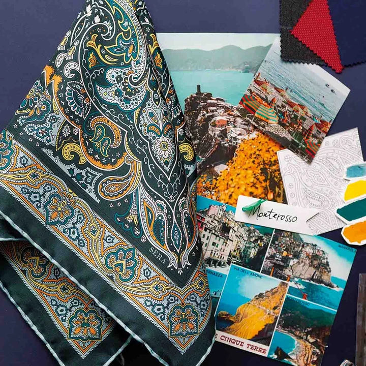 Serà Fine Silk - Monterosso Silk Pocket Square Sera Fine Silk