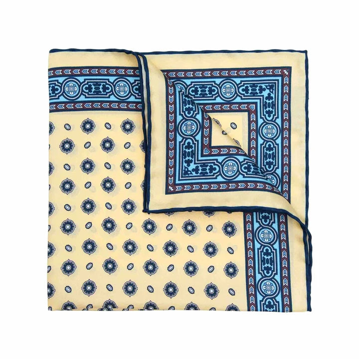 Serà Fine Silk  - Cedar Vermentino Silk Pocket Square Sera Fine Silk