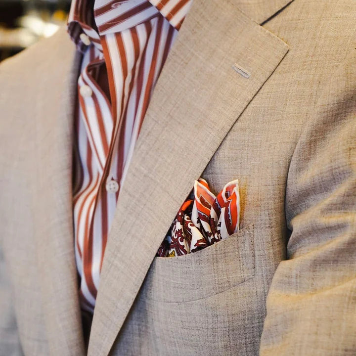 Serà Fine Silk  - Barbiere di Siviglia Silk Pocket Square Sera Fine Silk
