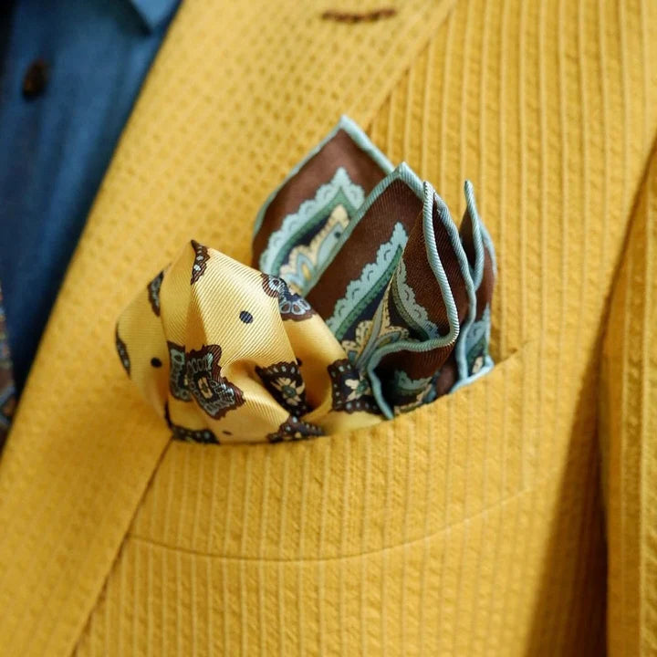 Serà Fine Silk - Calicanto Silk Pocket Square Sera Fine Silk