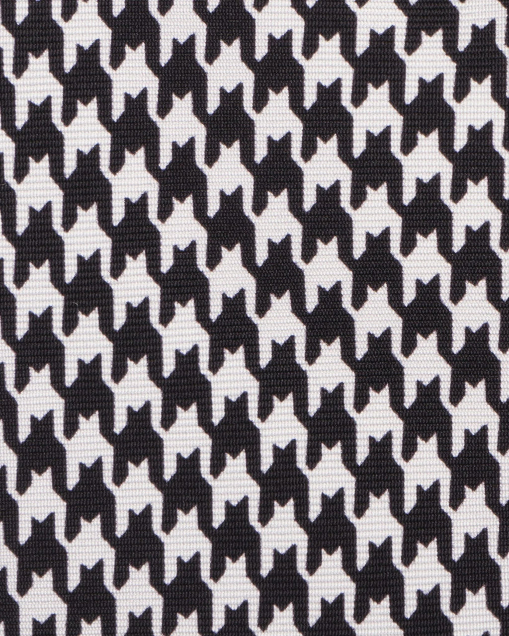 Viola Milano - Dogtooth Selftipped Italian Silk Tie - Black Viola Milano