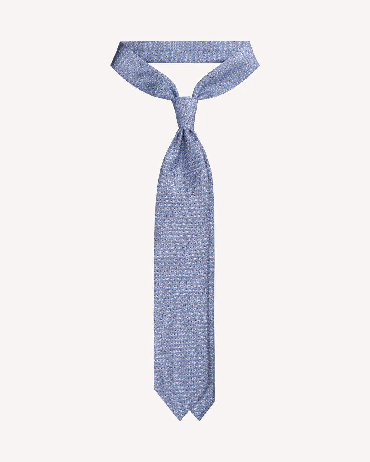 Viola Milano - Animal Printed SELFTIPPED SILK TIE - Viola Elephant
